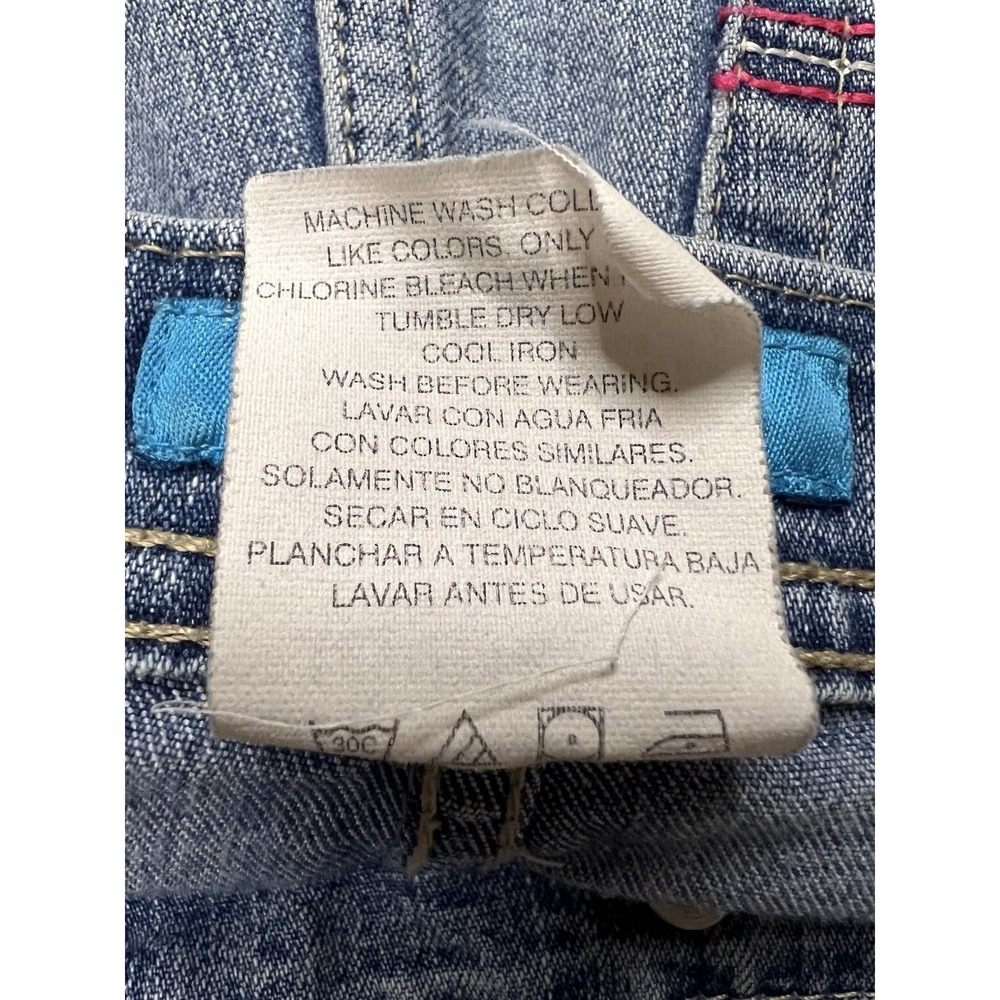 Y2K Jordache Girls Embroidered Butterfly & Bird Jeans Size 10 - Picture 9 of 12